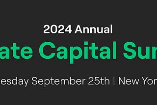 Announcing The 2nd Annual Climate Capital Summit