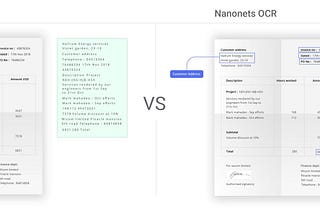Comparison of Nanonets OCR's advanced customer order capture capabilities with traditional OCR tools