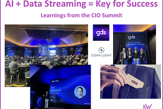 CIO Summit: The State of AI and Why Data Streaming is Key for Success