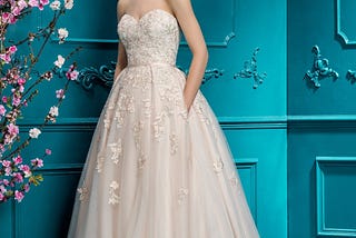 Ellis Bridal 2018 Blush Ballgown|Style 12263 Sweet Chapel Train Blush Sweetheart Ball Gown…