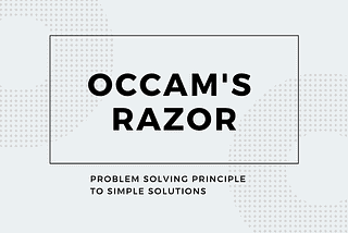 Occam’s razor