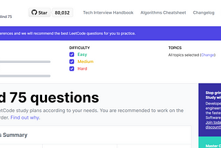 Do Just 75 LeetCode problems. — Tanishq Chaudhary