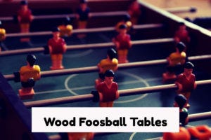 wood foosball table