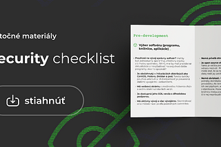 Experienced Programmer Security Checklist
