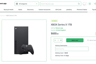 Unleash Gaming Potential with the XBOX Series X 1TB: Now Available on Bazaars.app