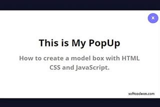 Create Modal Box with CSS and JavaScript