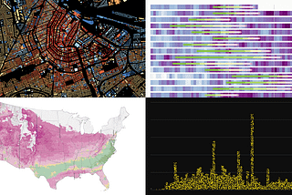 Collage of New Data Graphics Worth Exploring, Featured in This New Edition of DataViz Weekly on AnyChart Blog