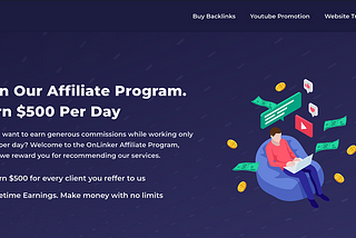 OnLinker pays you $500 for referred Clients (Best Affiliate program)