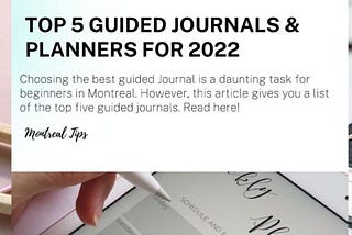 Top 5 Guided Journals & Planners for 2022