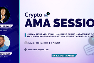 Beam Africa First AMA Session with The Senator