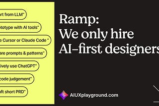 Companies like Ramp are hiring AI-first designers and we built a skill for that