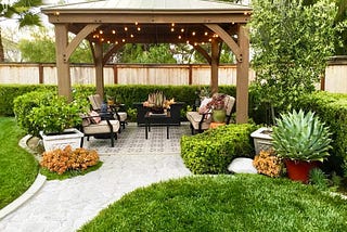 Our beloved outdoor Gazebo room.