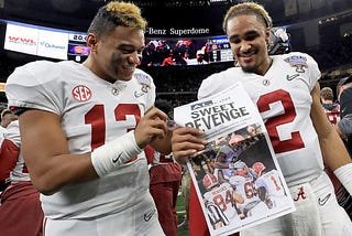 Tua e Jalen Hurts, os QBs que deram errado, mas deram certo