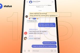 Status v1.5 is here to enhance your chat experience!