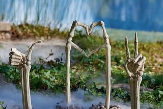 Haunted Garden Skeleton Hands