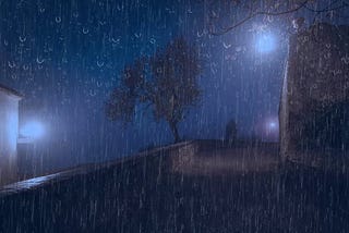 Barulho de Chuva para Dormir em 5 Minutos — Maravilhosa Som de Chuva Forte e Trovões a Noite