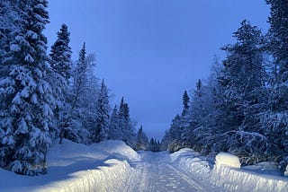 Snowy Road Trip in Swedish Lapland