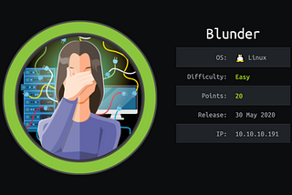 Blunder Machine From HackTheBox