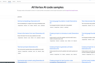 Multi-language libraries and samples for GenAI in Vertex AI