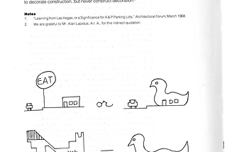 Denise Scott Brown and Robert Venturi, “On Ducks and Decoration” (1968)