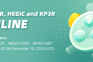 CoinEx Will List COVER, HEGIC and KP3R at 2:00 December 10 (UTC)