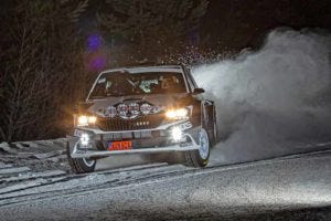 Arctic Rally Finland: WRC2 leader Mikkelsen faces tough competition in his ŠKODA FABIA Rally2 evo…
