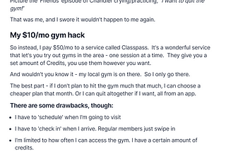 How I hack my gym membership