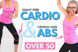 WEIGHT LOSS Workout for Women over 50 with SQUAT-FREE Cardio + Standing ABS ⚡️ Pahla B Fitness
