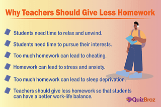 Why Teachers Should Give Less Homework