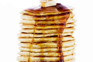 A stack of pancakes meant to represent a call stack