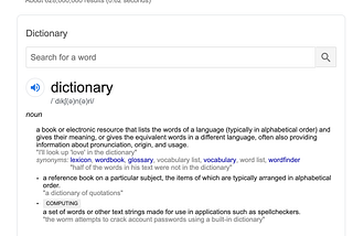 Google should update the web dictionary