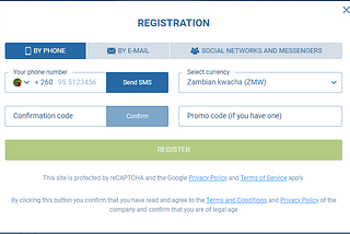 How To Register An Account on 1xbet