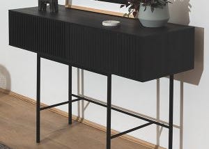 Stunning Black Hallway Table