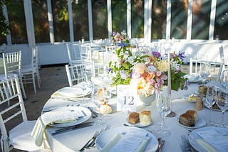 Wedding Venue table