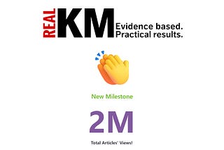 RealKM Magazine celebrates two million article views!