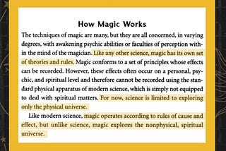 What are the three laws of magic?