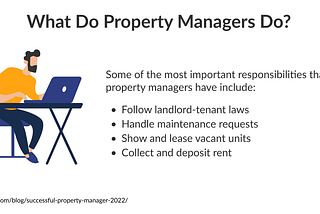 What does a property manager do