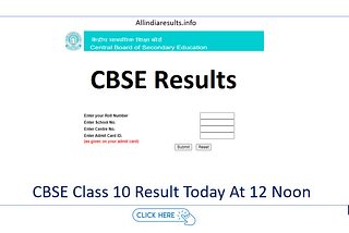 CBSE 10th Result 2021 cbseresults.nic.in Live: CBSE Class 10 Result announced.