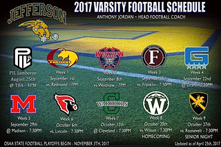 Jefferson High School Football Team Preview 2017