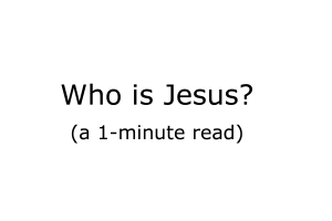 Who is Jesus? A one minute irreligious read.