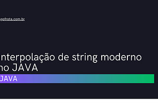 [shorts] Interpolação de string moderno no JAVA — Iago Frota