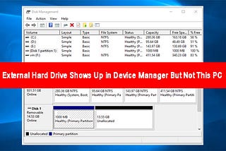 Hard Drive Shows Up in Device Manager But Not This PC? [Fixed]