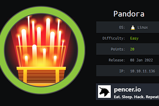 Pandora from HackTheBox — Detailed Walkthrough