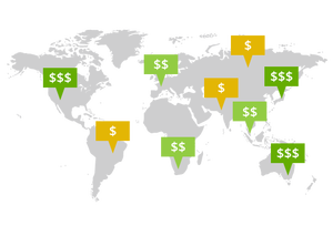 Cheaper app promotion in many countries
