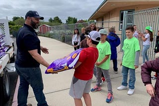 Lumber company delivers garden kits to schools 