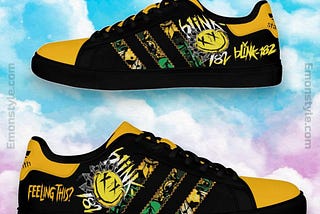 Blink-182 “Feeling This” Black & Yellow Stan Smiths — Pop Punk Fan Must-Have