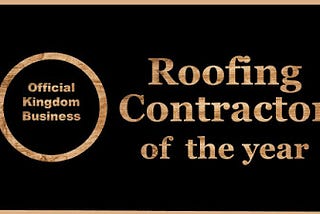 Roofing Contractor of the Year Award!
