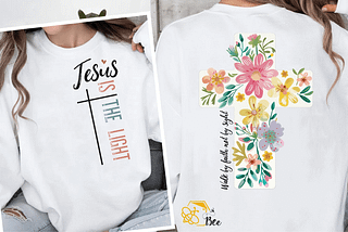 Jesus is the Light Png, Floral Christian Free