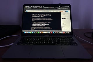 Why I’m Publishing 30 Blog Posts In 30 Days