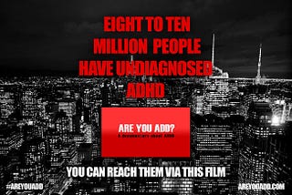 Up to Ten Million Have Undiagnosed ADHD, and Why That is Unacceptable.